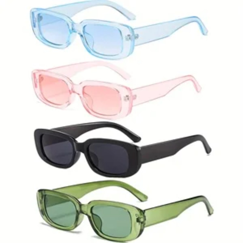 Vintage Fashion Brands - 1/4pcs New Small Square Sunglasses Women