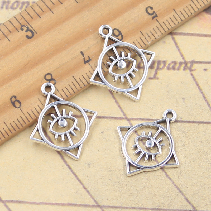 20pcs Charms Square Round Eye  - Vintage Fashion Finds recension och pris