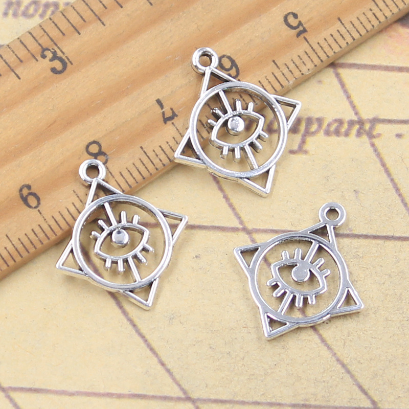 20pcs Charms Square Round Eye  - Vintage Fashion Finds recension och pris
