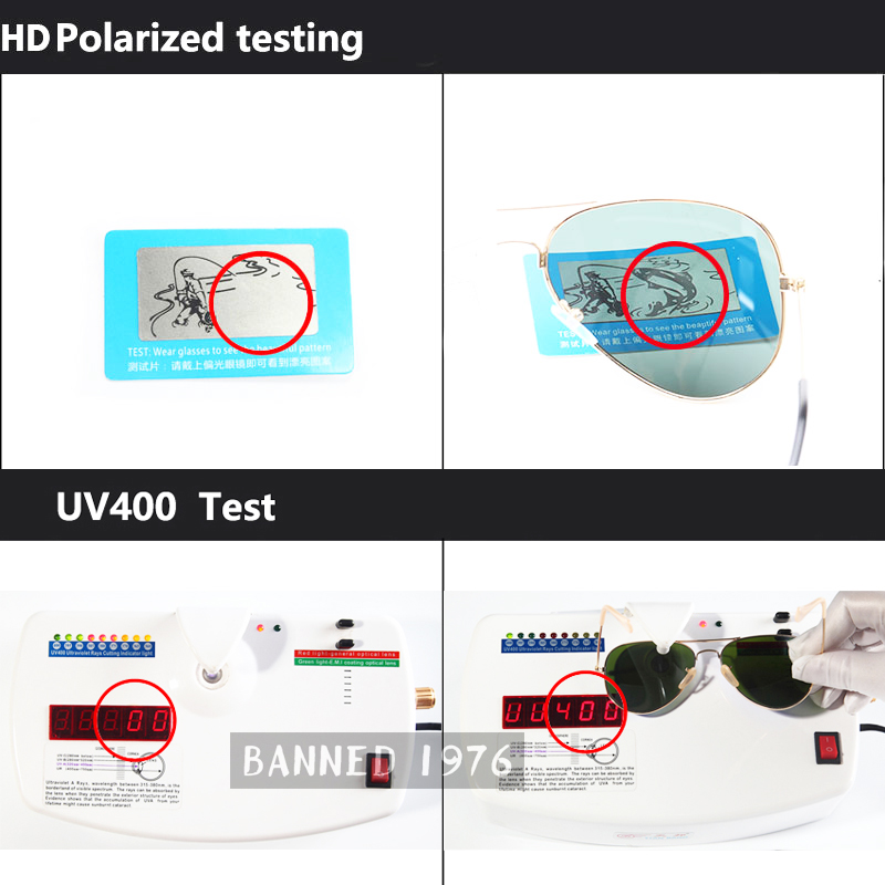 Polarized Aviation Sunglasses  - Vintage Fashion Brand Names recension och pris