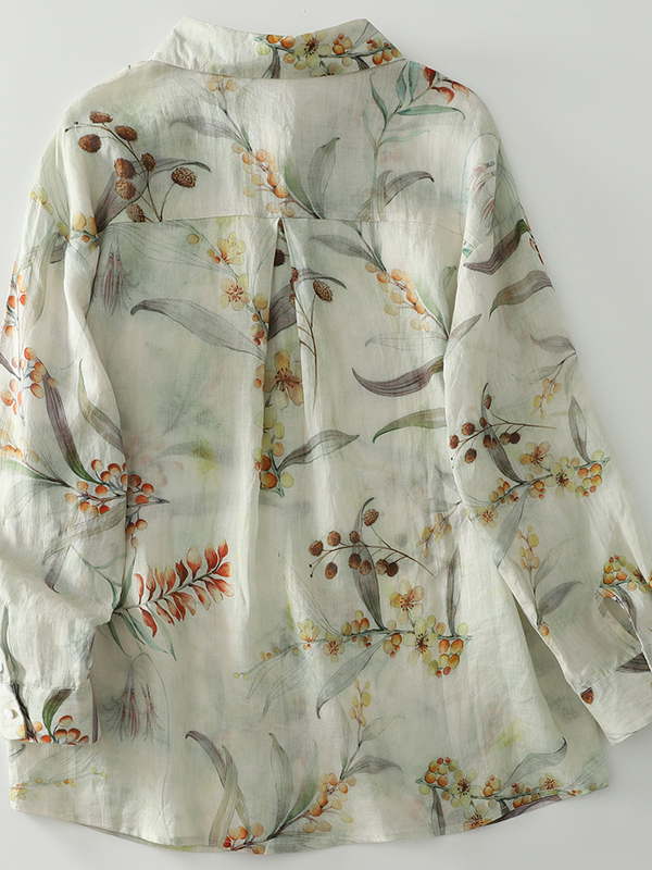 Loose Long Sleeve Women's Shir - Vintage Fashion Influencer recension och pris