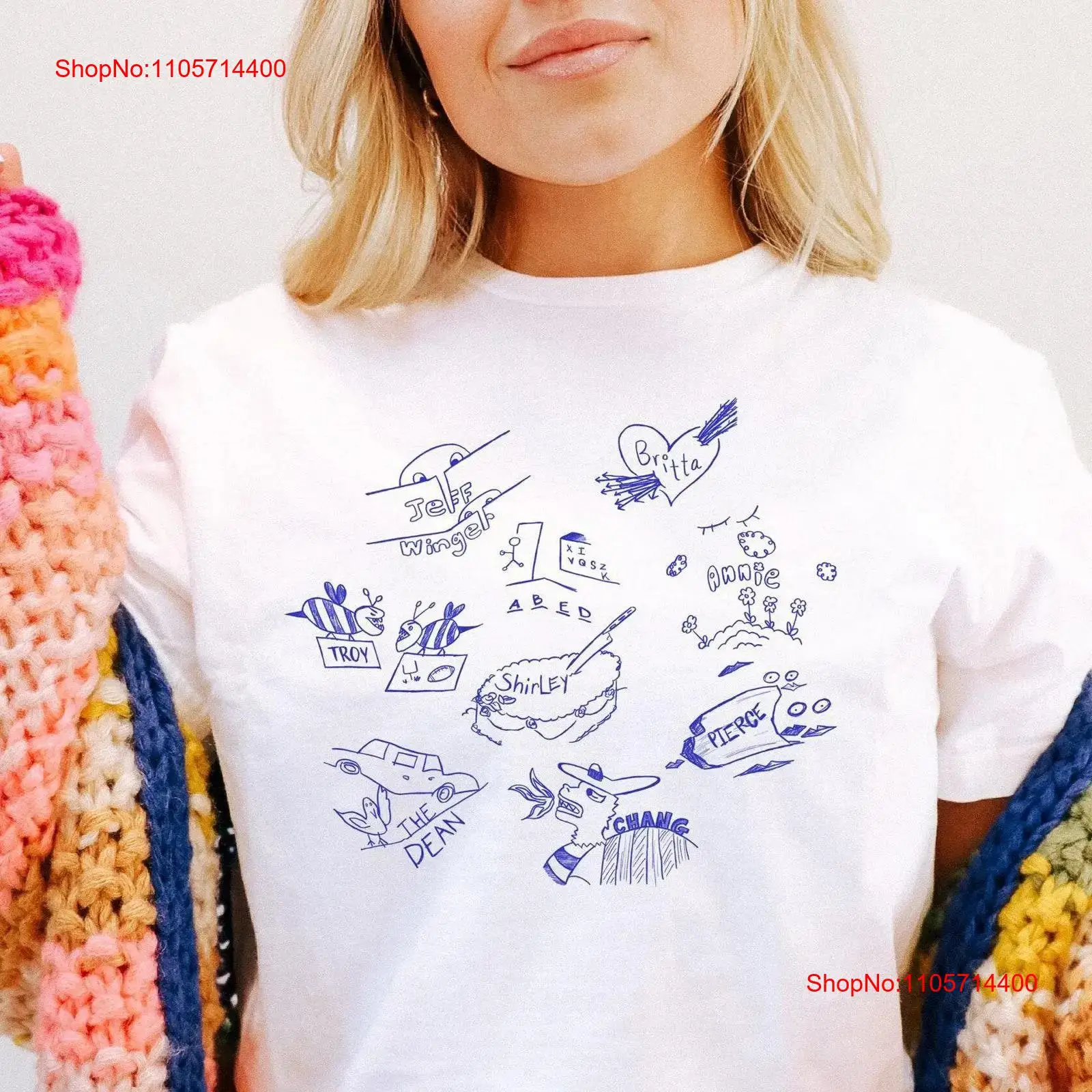 Community TV Show Doodles T Sh - Vintage Fashion Community recension och pris