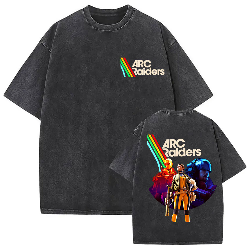 100% Cotton Arc Raiders T-shir - Vintage Fashion Game recension och pris
