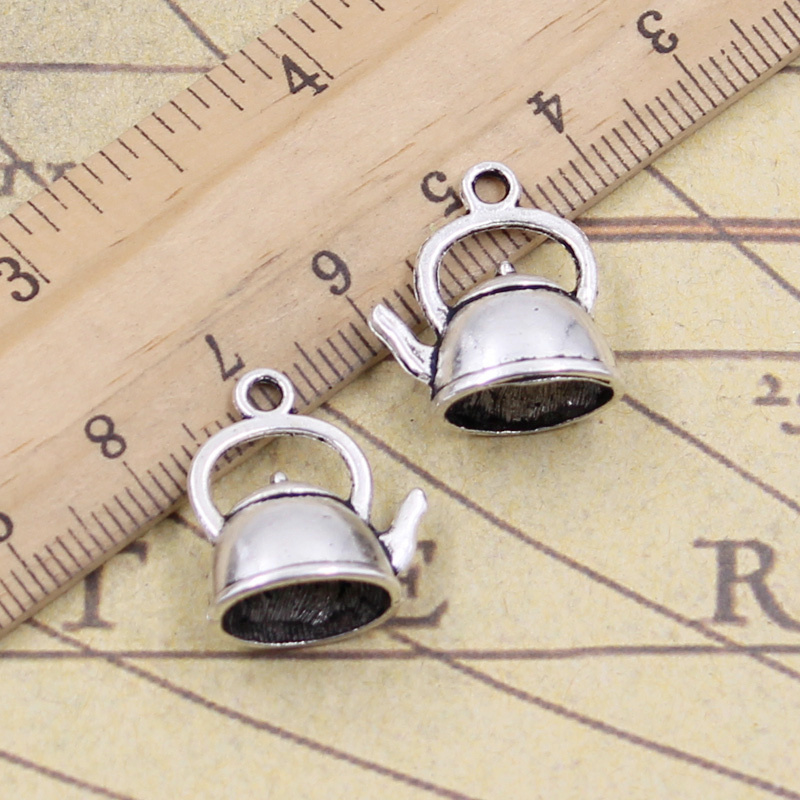 15pcs Charms Teapot Kettle 20x - Vintage Fashion Finds recension och pris