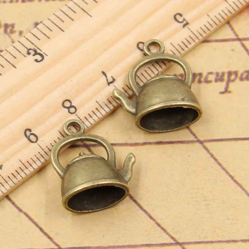 15pcs Charms Teapot Kettle 20x - Vintage Fashion Finds recension och pris