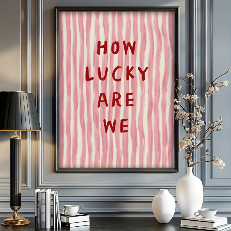 How Lucky We Are Canvas Poster - Vintage Fashion Art recension och pris