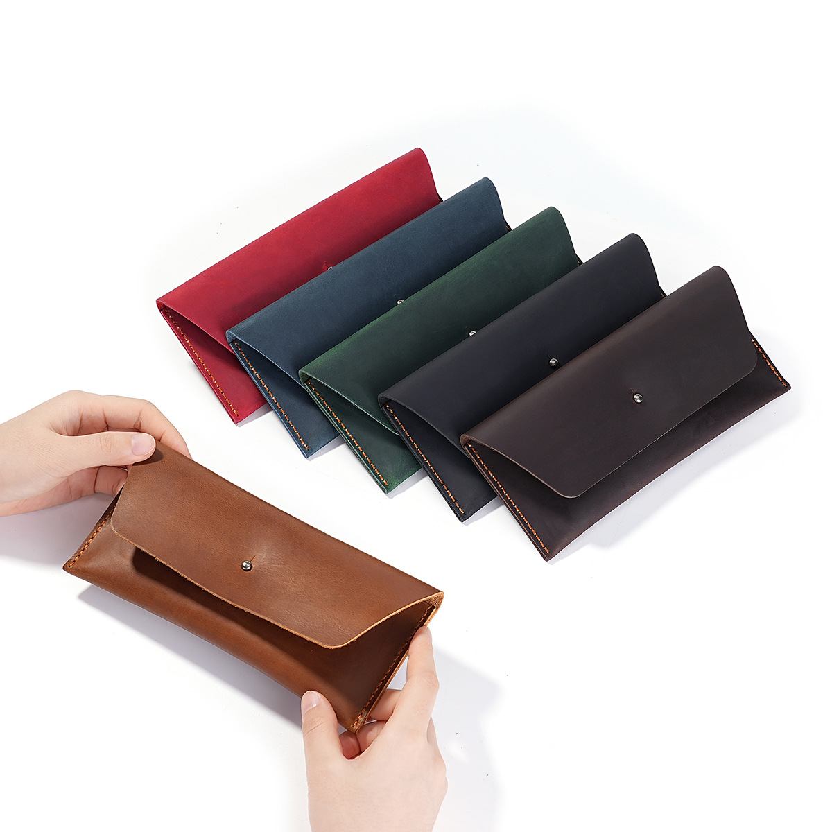 Envelope Wallet Genuine Leathe - Vintage Fashion Brand Names recension och pris