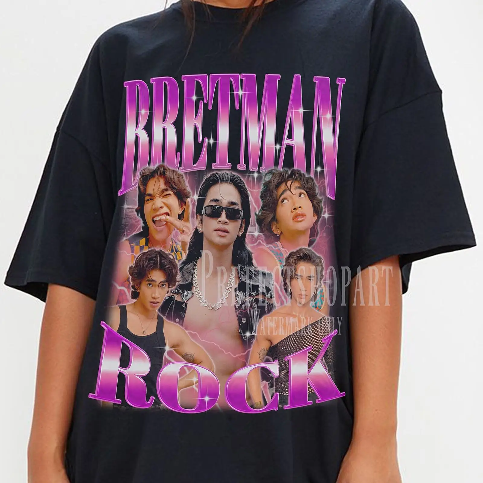 Bretman Rock Retro T Shirt Vin - Vintage Fashion Influencer recension och pris