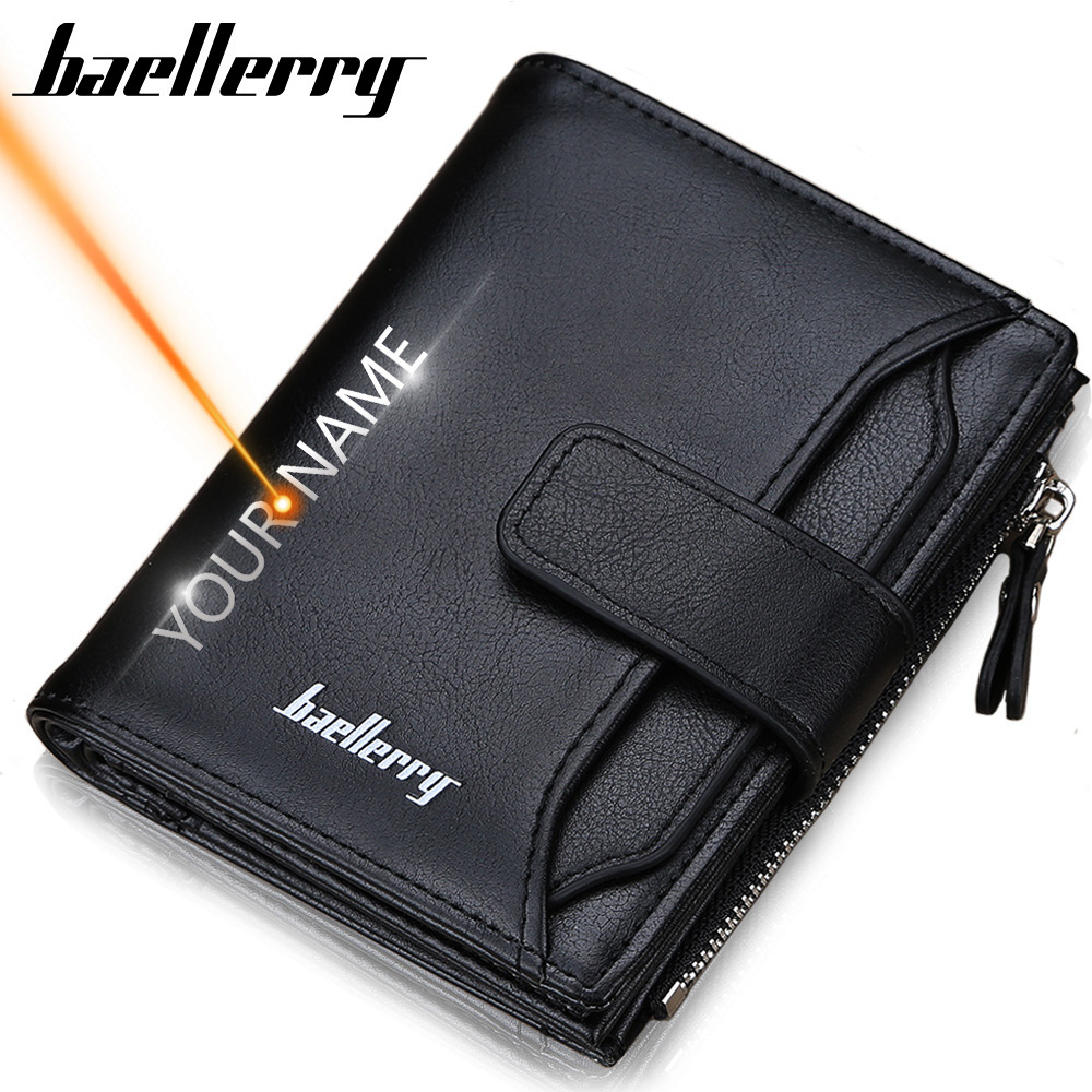 2020 Name Engraving Men Wallet - Vintage Fashion Brand Names recension och pris