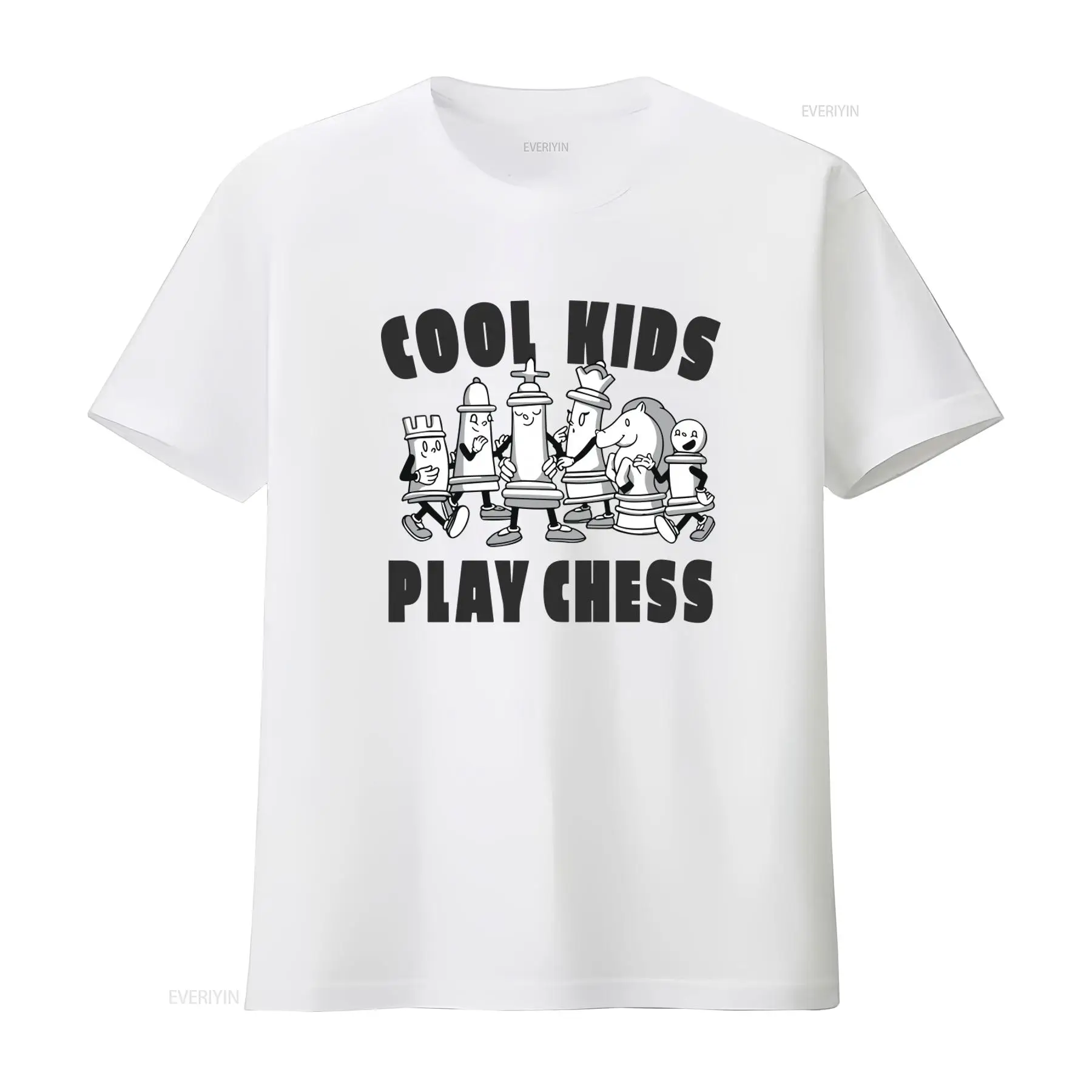 Cool Kids Play Chess 100 Cotto - Vintage Fashion Game recension och pris