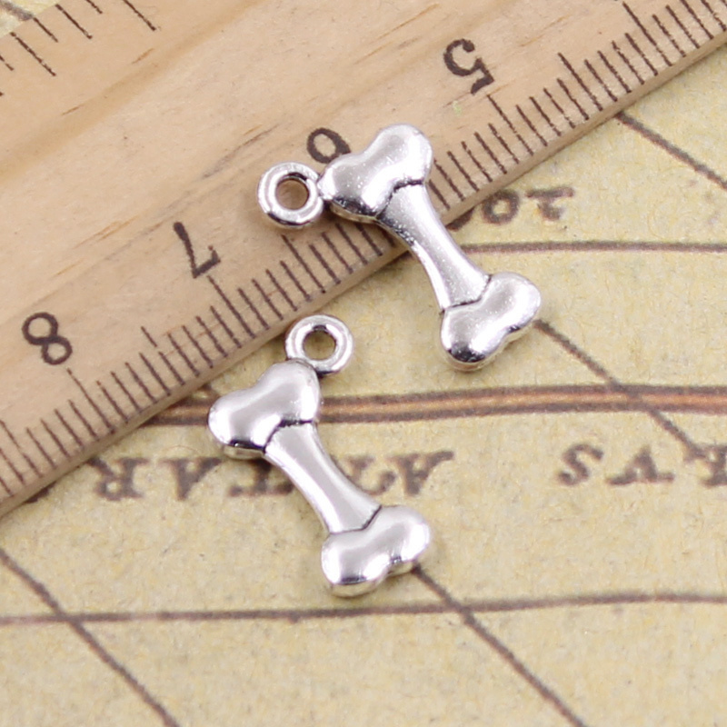 40pcs Charms Dog Bone 16x10mm  - Vintage Fashion Finds recension och pris